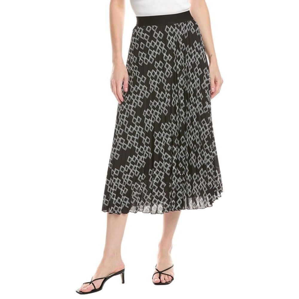 T Tahari Womens Pull-On Maxi Skirt, Black